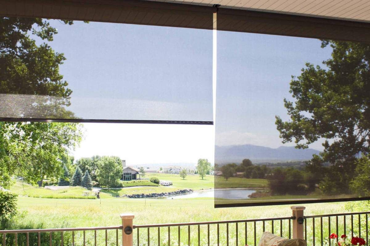 Insolroll® Oasis® 2600 Patio Shades, exterior sun shades on a deck near Billings, Montana (MT)