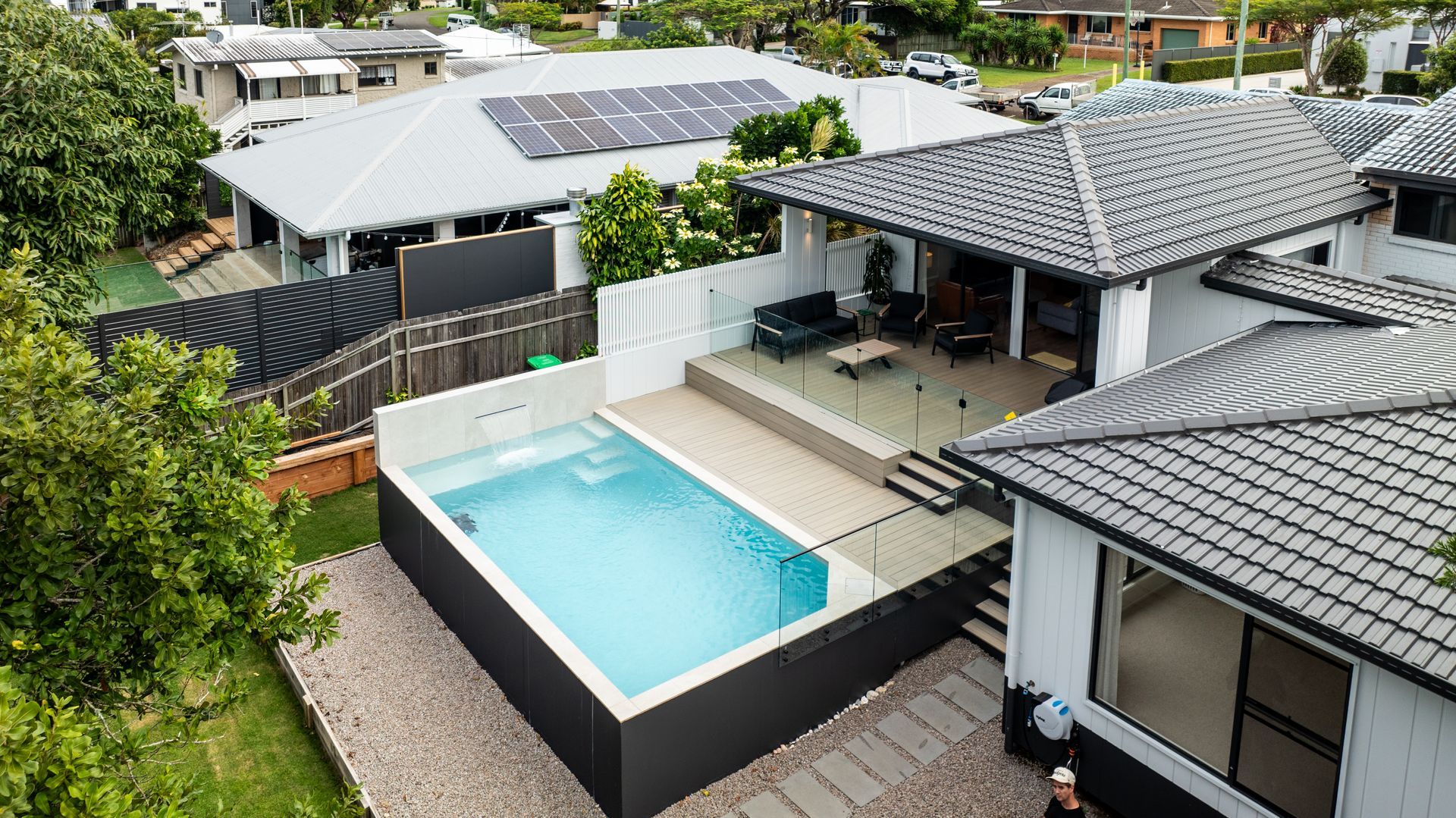 Overhead View of Green Forested Mountains — Concrete Pool Projects in Mount Larcom, QLD