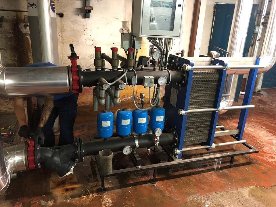 Lavori su centrale termica
