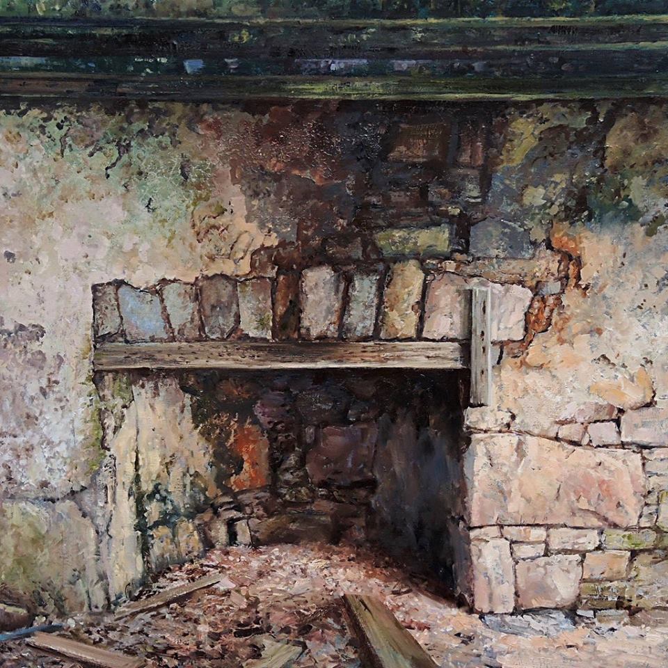 Buy this artwork by Eoin Mac Lochlainn by filling out the form Tinteán Tréigthe XXV, a beautiful painting by Eoin Mac Lochlainn, available for purchase at the Olivier Cornet Art Gallery Dublin