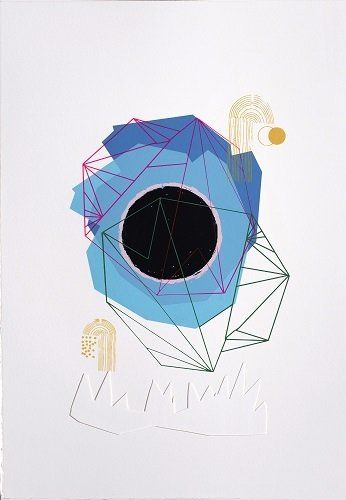 Aisling Conroy, Icaro III, screen print, 67x51cm, 2021, Olivier Cornet Art Gallery