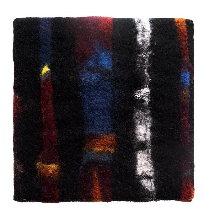 Annika Berglund, Everyday patterns II, felted woolart, olivier cornet gallery