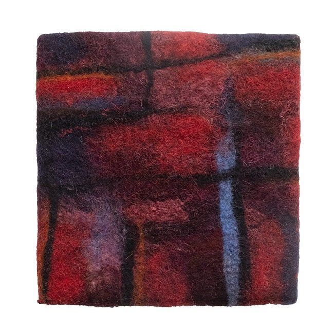 Annika Berglund, Everyday patterns IV, felted woolart, olivier cornet gallery