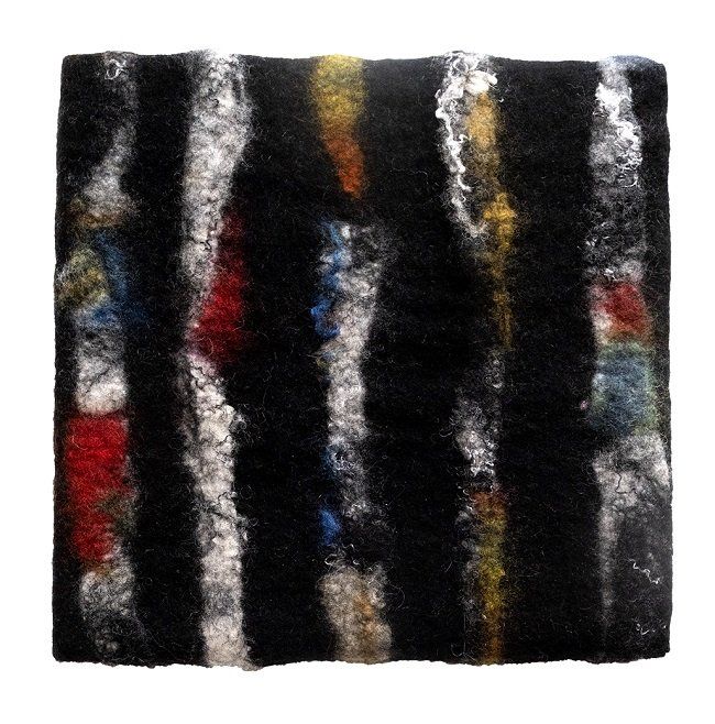 Annika Berglund, The patterns we make, felted mulberry paper, olivier cornet gallery