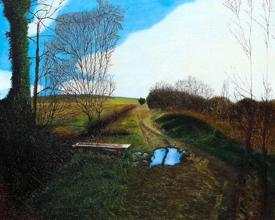 Daniel Lipstein, Local Bathtub, oil on canvas, 120x150 cm, part of the artist's solo show Self Portrait with a Pet and a Bathtub at Olivier Cornet Gallery, October 2025 Daniel Lipstein, Local Bathtub, oil on canvas, 120x150 cm, part of the artist's solo show Self Portrait with a Pet and a Bathtub at Olivier Cornet Gallery, October 2025