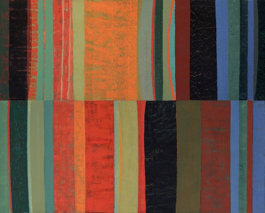 Earth Song 12 – Night Heat, a painting by Joe Dunne RHA, part of the artist's solo show Earth Songs and Colour Poems at the Olivier Cornet Gallery, Dublin
