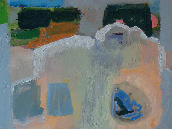 Buried Treasure, a painting by Mary A. Fitzgerald, Olivier Cornet Art Gallery, Dublin