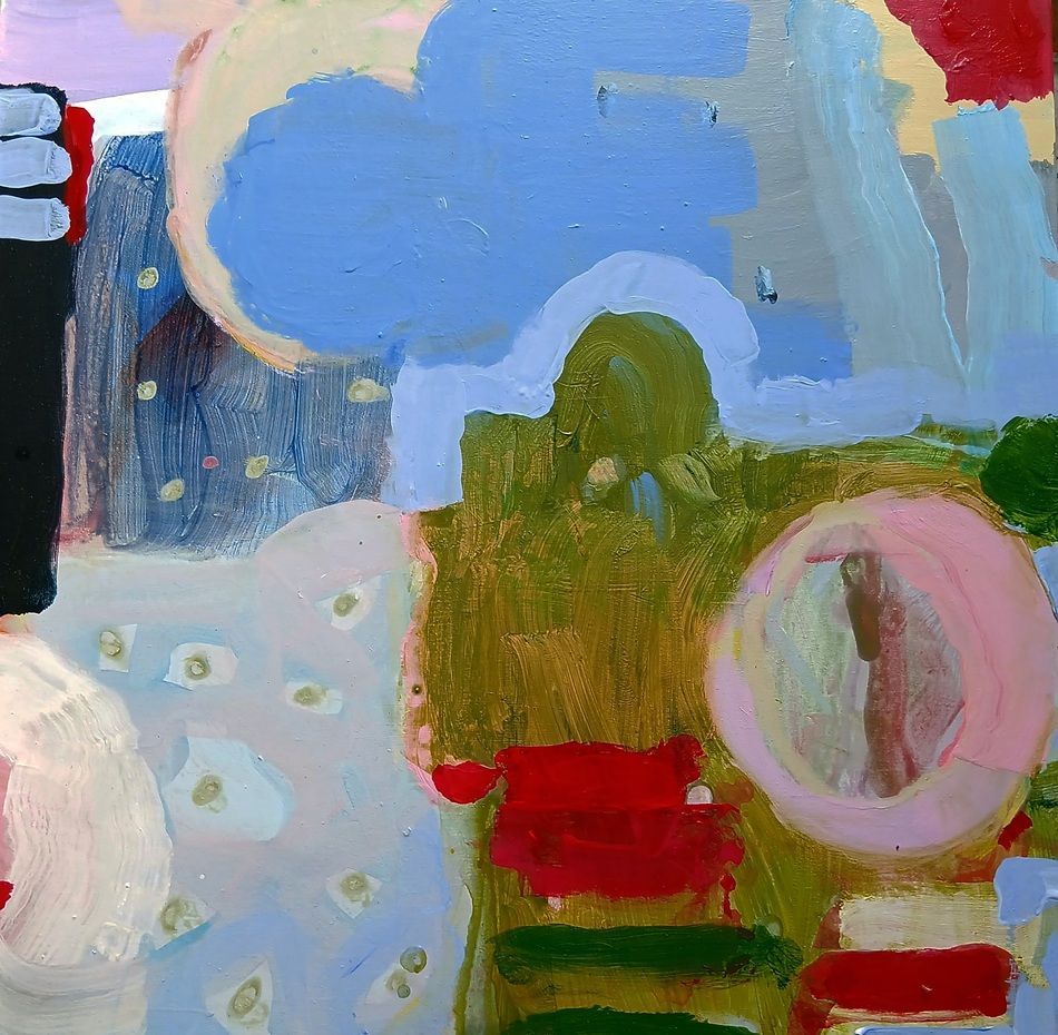 Songs, a painting by Mary A. Fitzgerald, part of the 2026 Bloomsday / Summer group show at the Olivier Cornet Gallery, Dublin