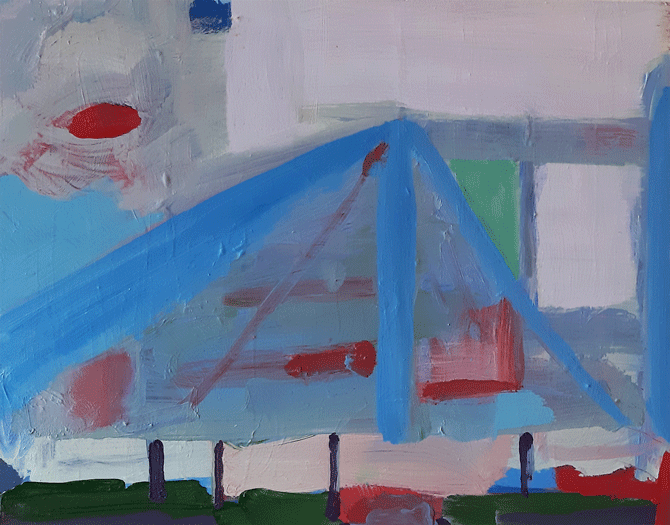 Tent, a painting by Mary A. Fitzgerald, Olivier Cornet Art Gallery, Dublin