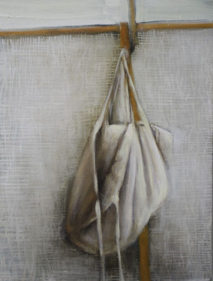 Hanging I, a painting by Miriam McConnon, part of the artist's solo show No Mirrors Left in Gaza, Olivier Cornet Gallery, August-September 2026