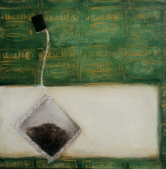 No more time for tea, a painting by Olivier Cornet Gallery artist Miriam McConnon