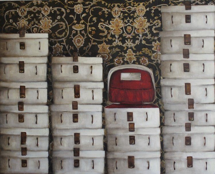 No more time for vanities, a painting by Olivier Cornet Gallery artist Miriam McConnon