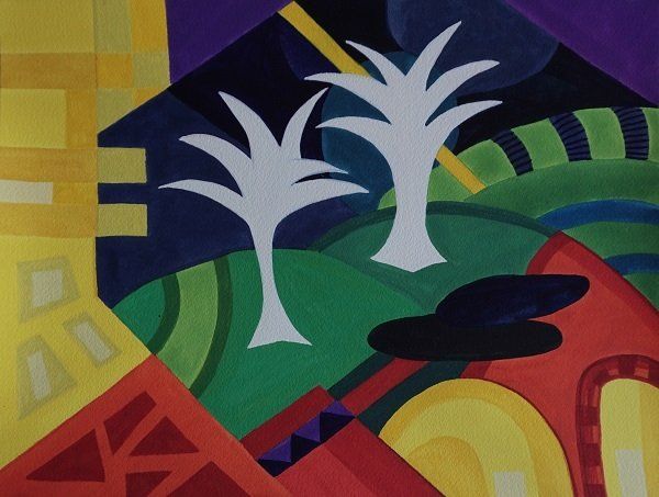 ‘Monto Karma XI’, a painting by Paula Meehan, OPW State Art Collection