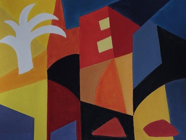 ‘Monto Karma VII’, a painting by Paula Meehan, Olivier Cornet Gallery