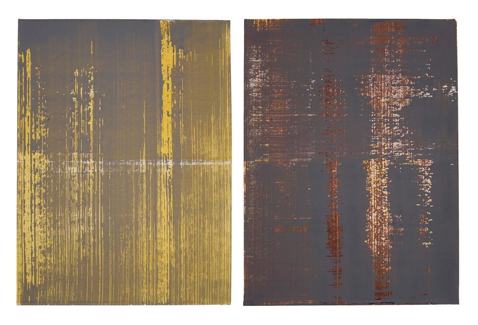Birchwood, a painting by Sheila Naughton, part of the artist's solo show Presence at Olivier Cornet Gallery, Dublin