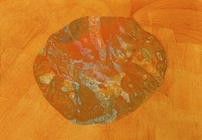 Sheila Naughton, Strain C, gouache & collage on paper, Olivier Cornet Art Gallery