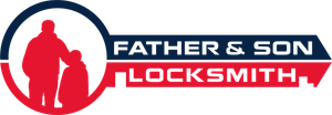 Father & Son Locksmith Logo