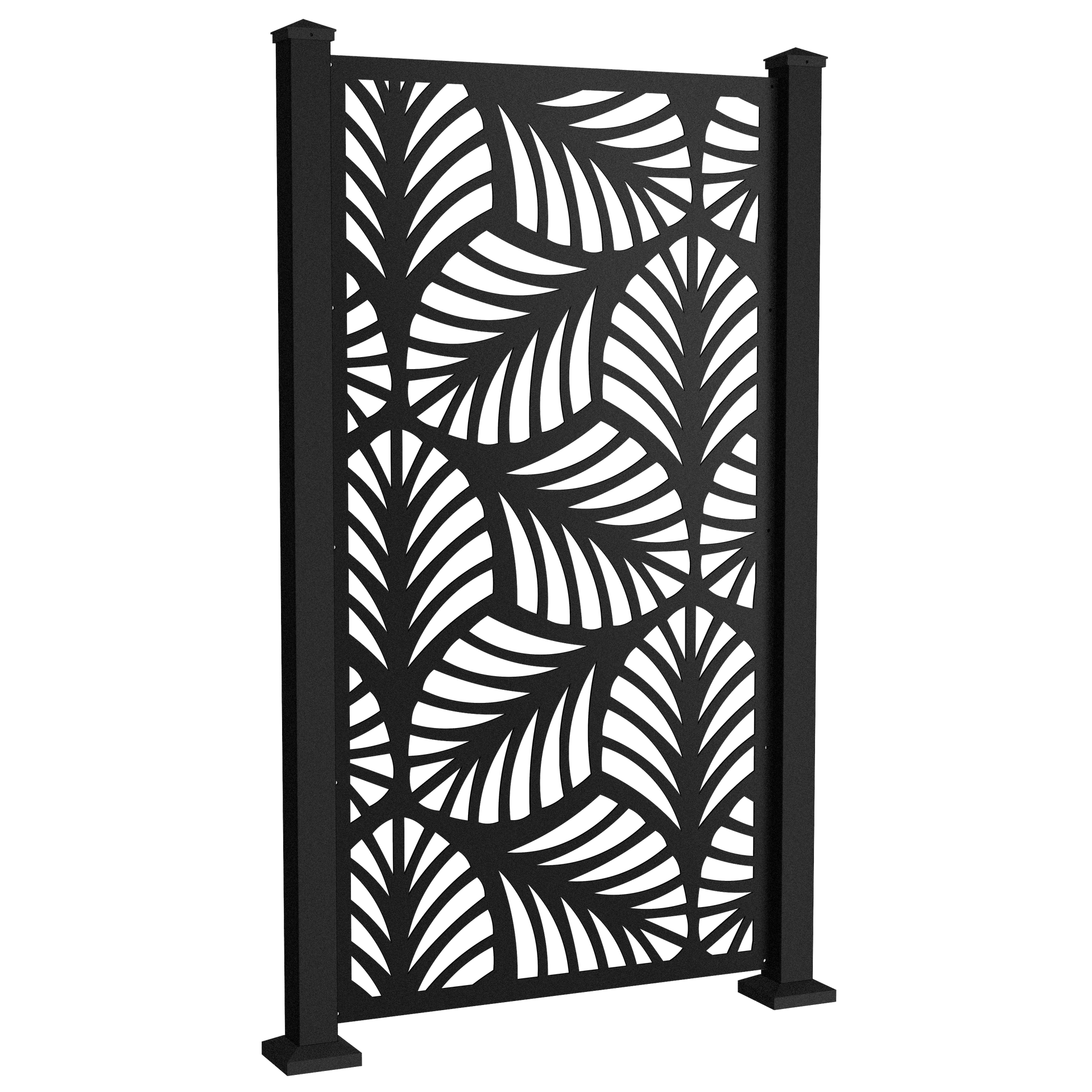 Privacy Screen from Sunbelly Palm Fronds