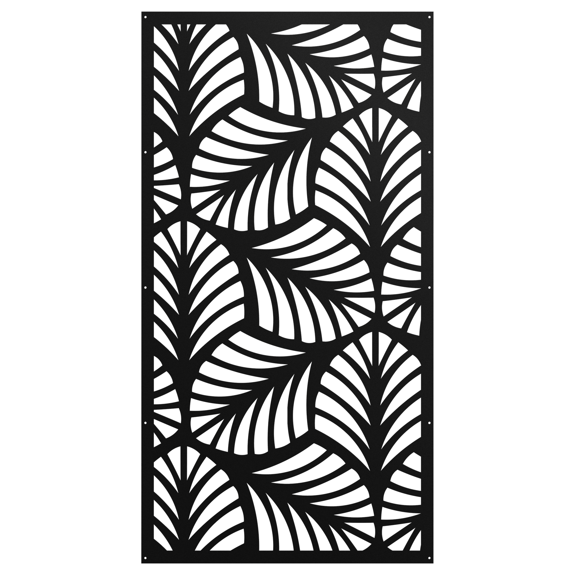 Privacy Screen from Sunbelly Palm Fronds