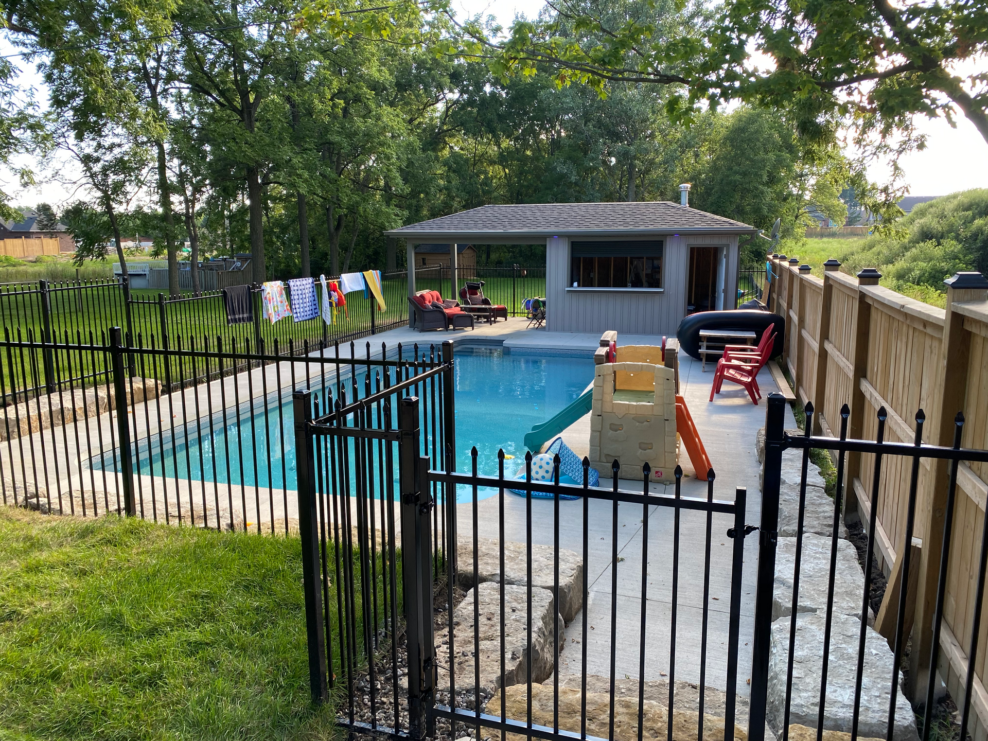 Pool Install in Strathroy, Ontario