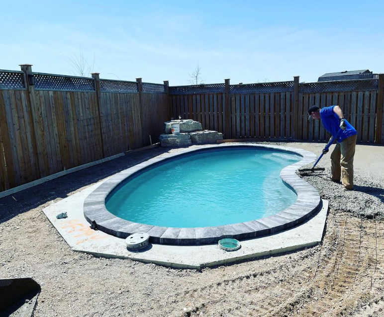 Pool Install in London, Ontario