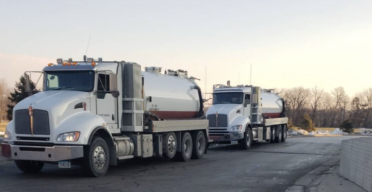 Vacuum Trucks — Waterloo, IA — Roto- Rooter Sewer & Drain Cleaning Vacuum Trucks — Waterloo, IA — Roto- Rooter Sewer & Drain Cleaning