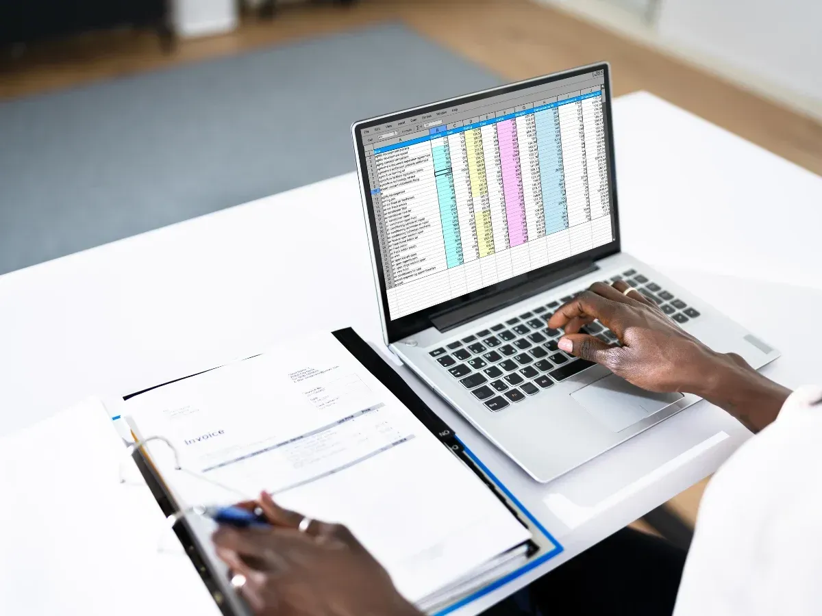 an accountant doing bank reconciliation