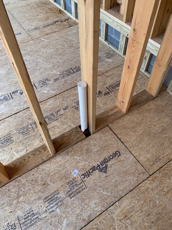 Under Construction Wood Frame — Summerville, SC — Kessler Plumbing, LLC