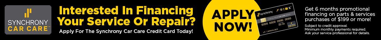 Ad for financing service or repair. Apply now!