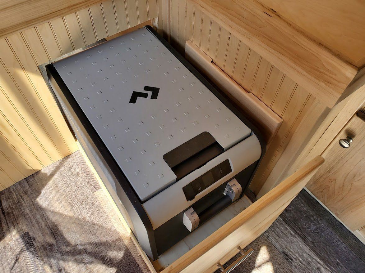 Grey Box Inside The Camper Van - Milton, NH   - RV Service and R & L Van Builds