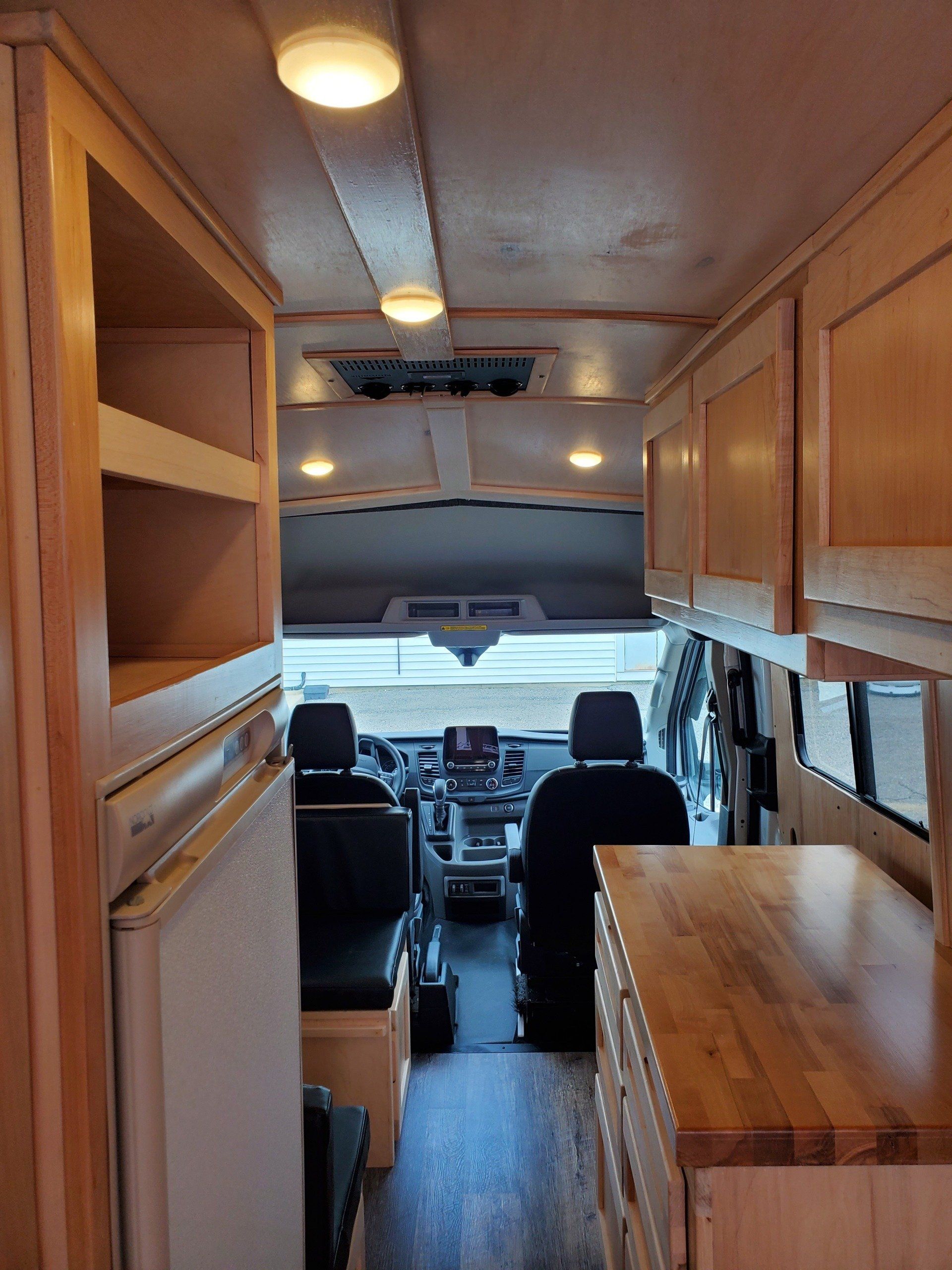 Inside Camper Van - Milton, NH - RV Service and R & L Van Builds Inside Camper Van - Milton, NH - RV Service and R & L Van Builds