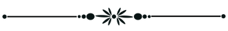 Decorative horizontal line with a flower-like design in the center.