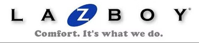 La-Z-Boy logo with the slogan “Comfort. It’s what we do.”