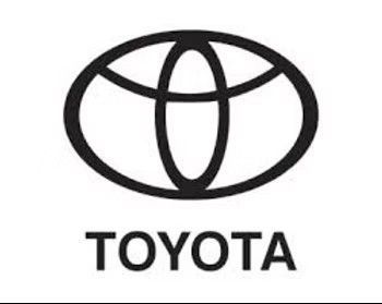 Toyota logo in black on a white background