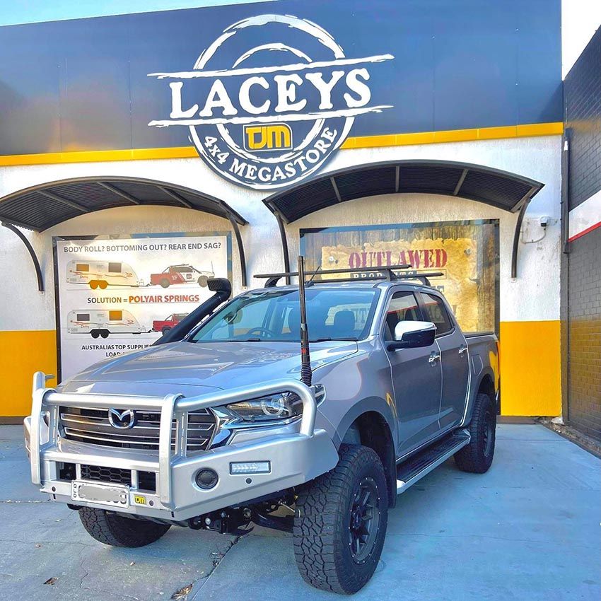 A Truck is Parked in Front of a Lacey's Megastore — Lacey's TJM 4X4 Megastore in Rockhampton City, QLD