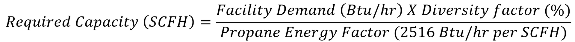 Text from a formula for calculating facility demand with numbers, including 