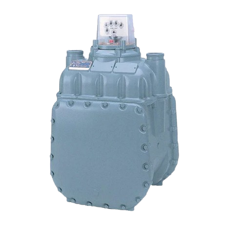 Industrial AL800 gas meter with bolted access panels.