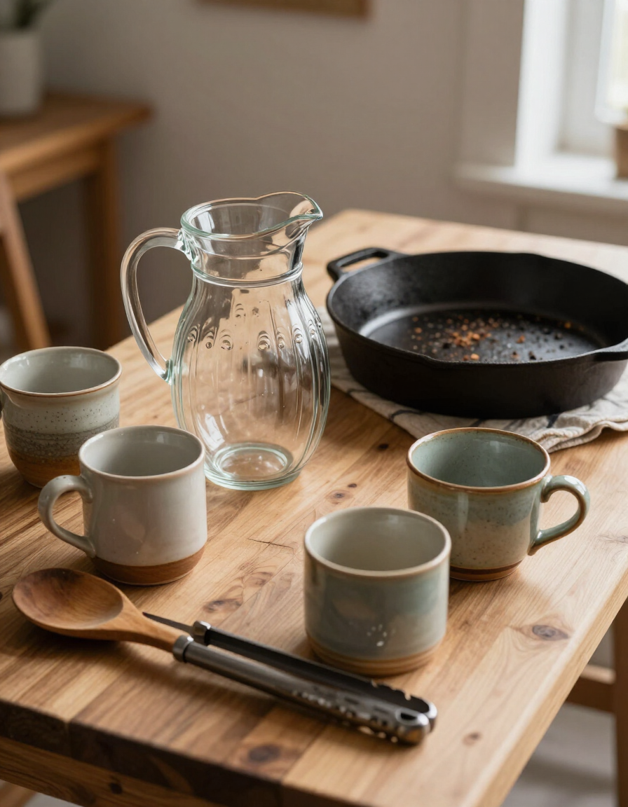 Vintage household goods and kitchen wares