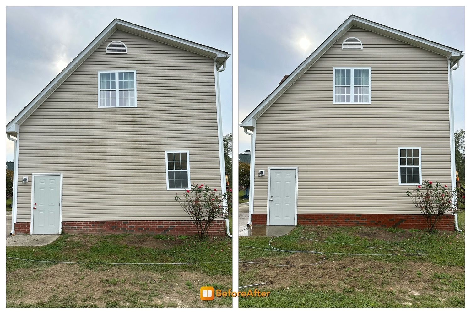 house washing before and after