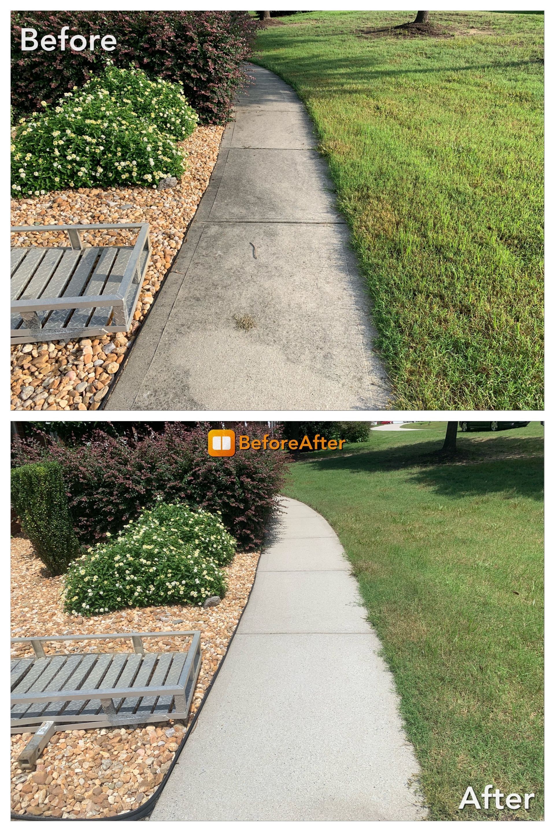sidewalk pressure washing