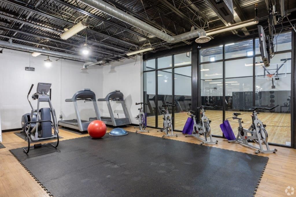 24-hour fitness center with cardio and strength equipment for Hawks Ridge residents