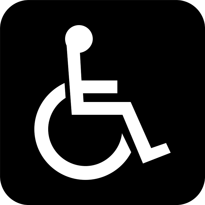 Handicap accessible sign