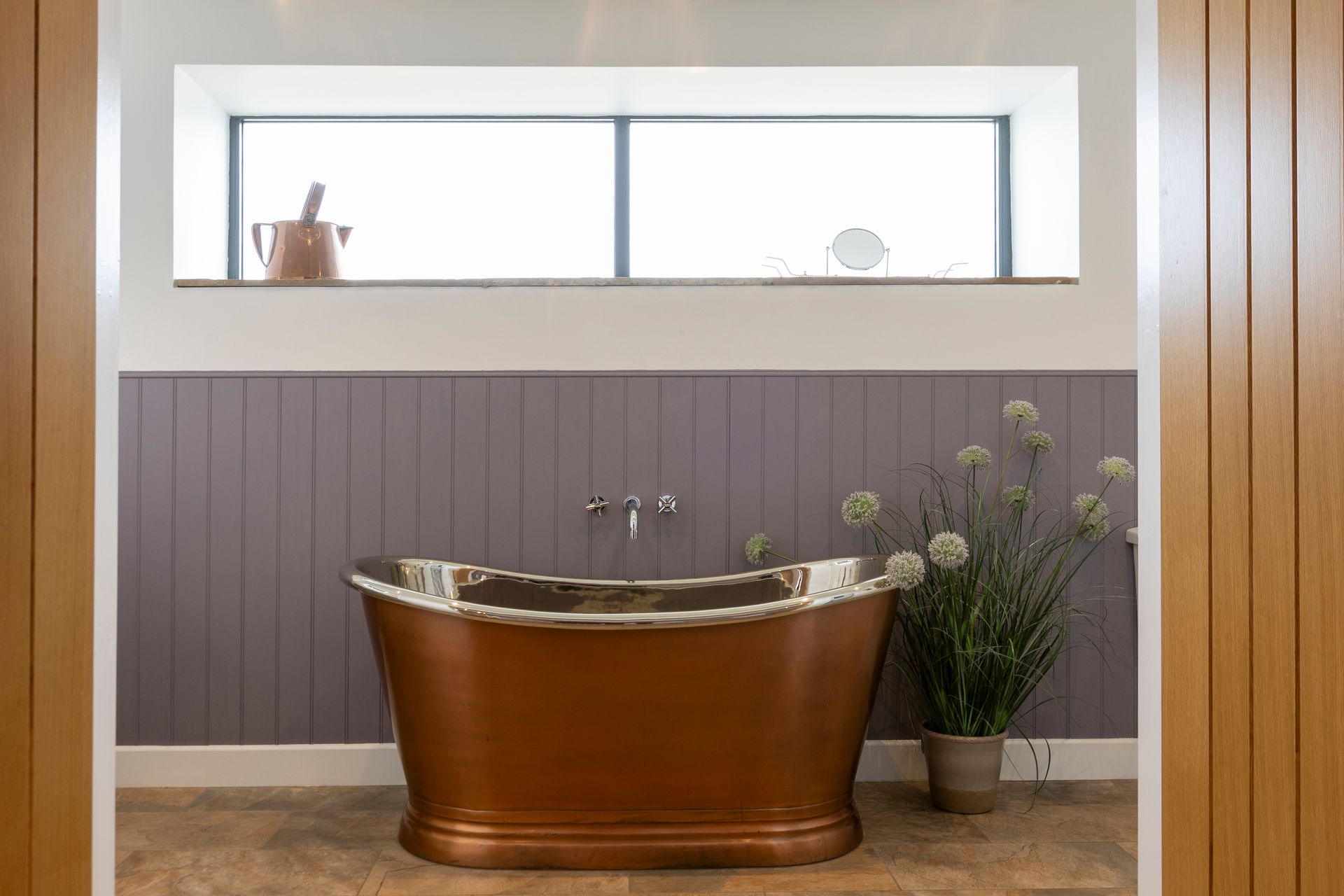 Free standing copper bath
