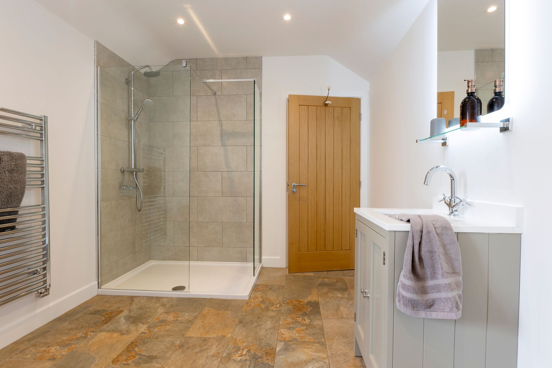 Ensuite shower room with walk in shower