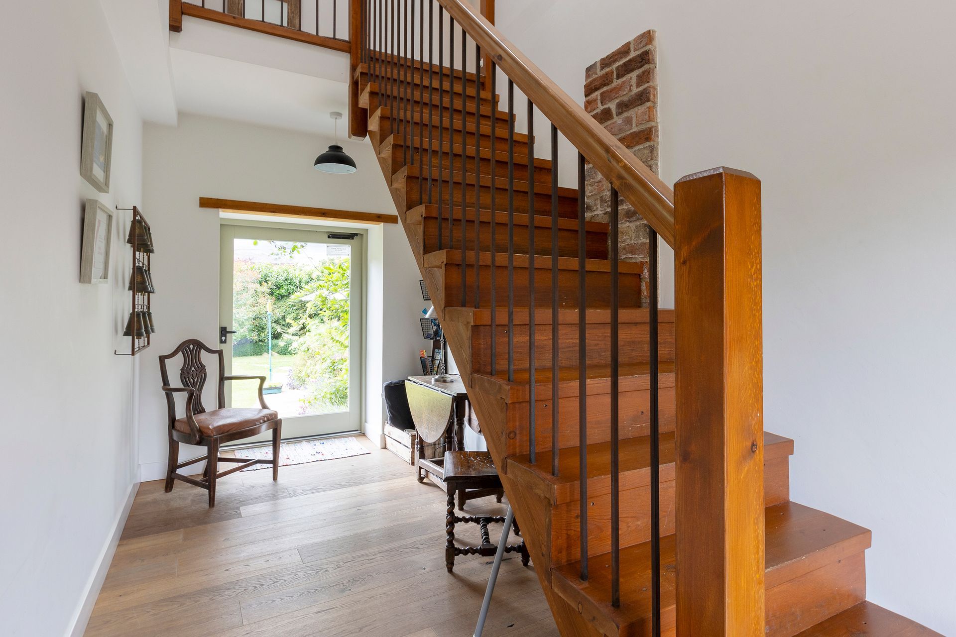 custom built wooden stairs