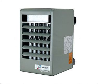 Chauffage industriel haute efficacité Gray Modine II avec évents.