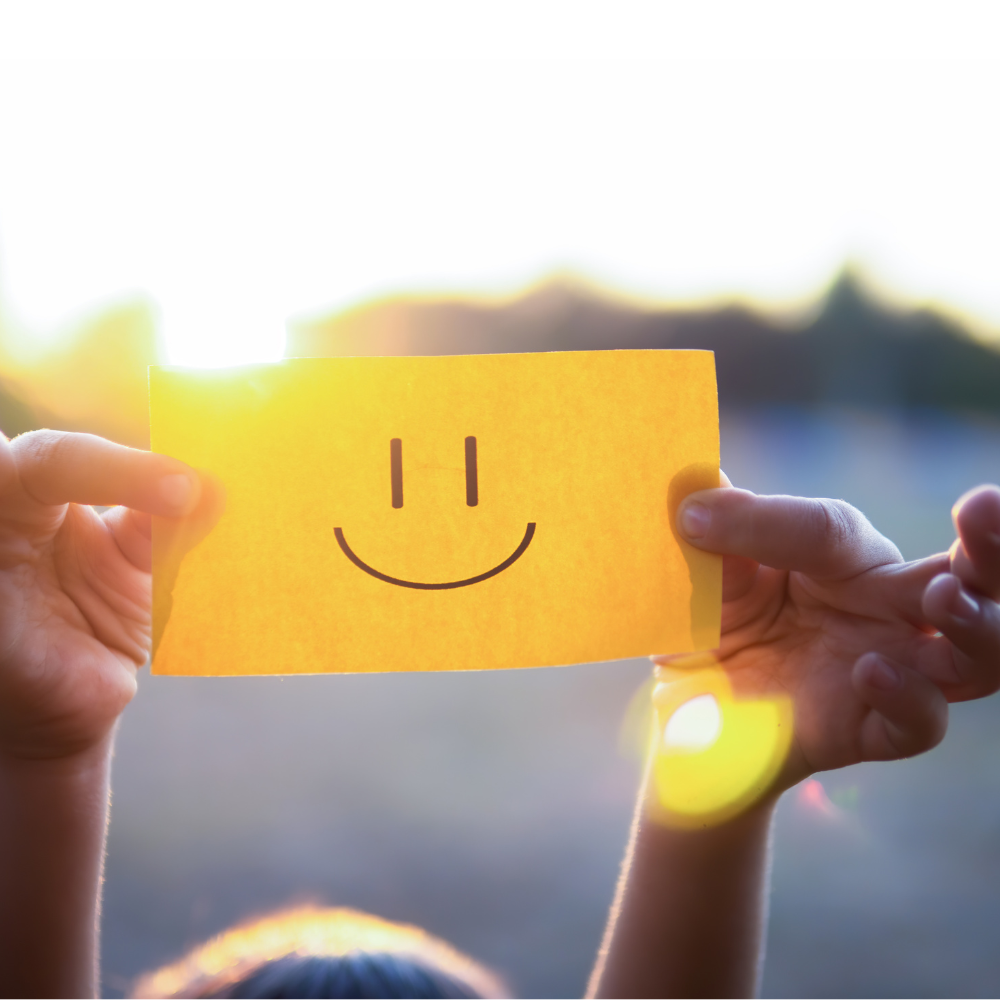 smiley op briefje