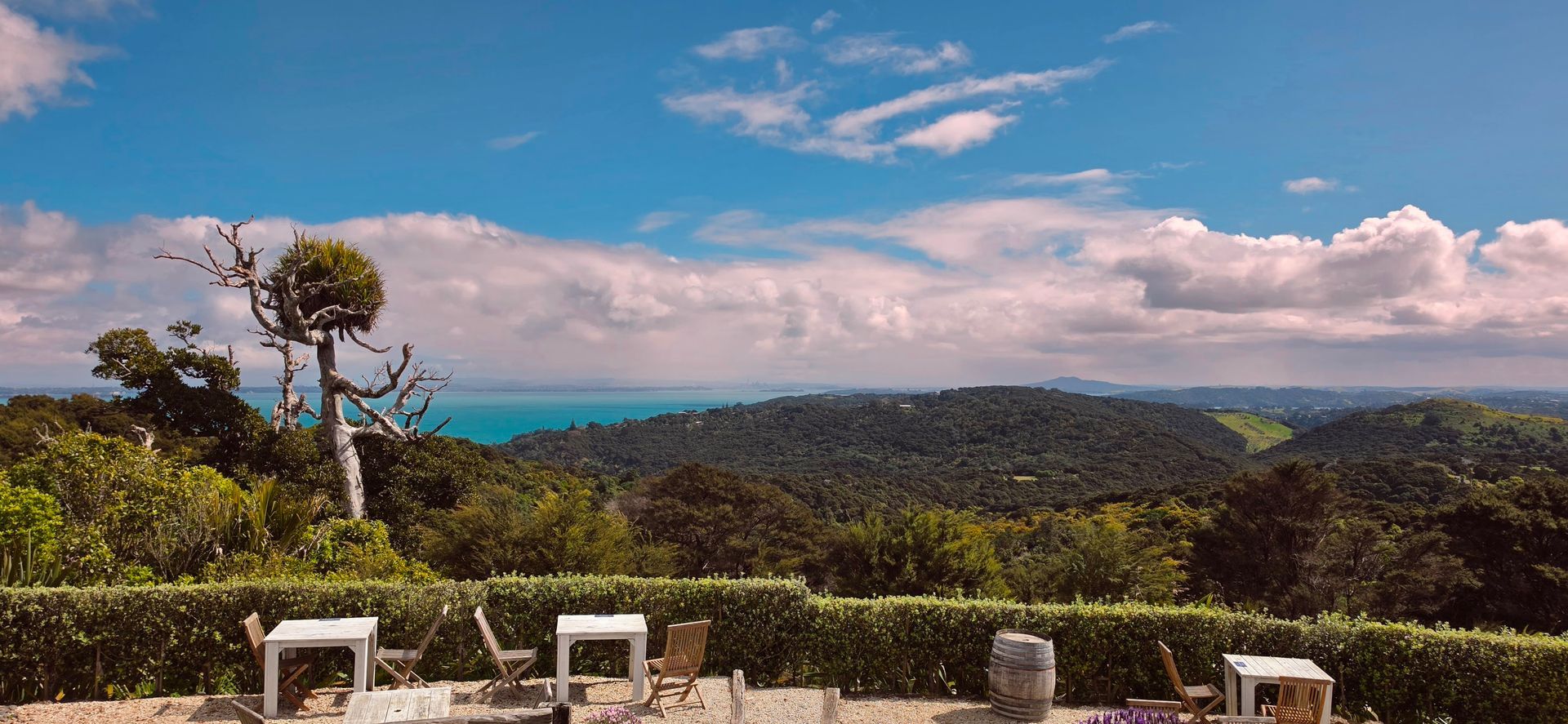 Batch Winery on the hilltop, Waiheke Island