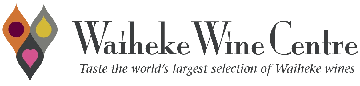 Waikea Wine Centre logo with stylized wine droplets and tagline “Taste the world’s largest selection of Waikerie wines”