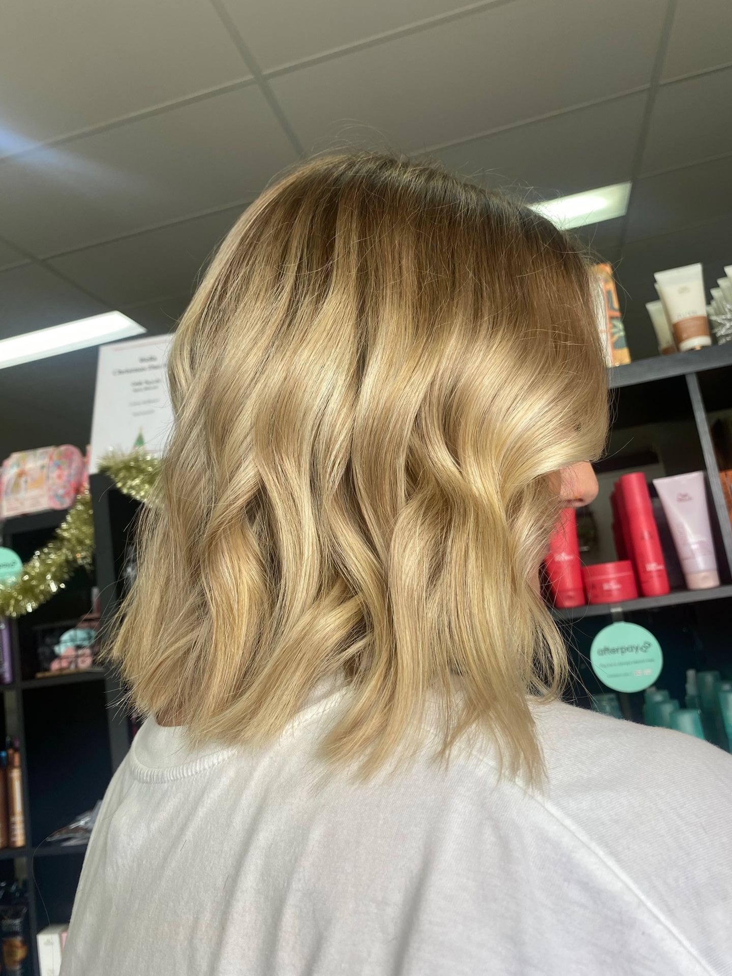 Shoulder-Length Blonde Hair with Soft Waves, Styled in A Salon Setting — EDISON Hair Collective In Mackay, QLD